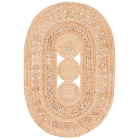 Safavieh 8 x 10 ft. Natural Fiber Oval Hand Woven Area Rug, Natural NFB264A-8OV